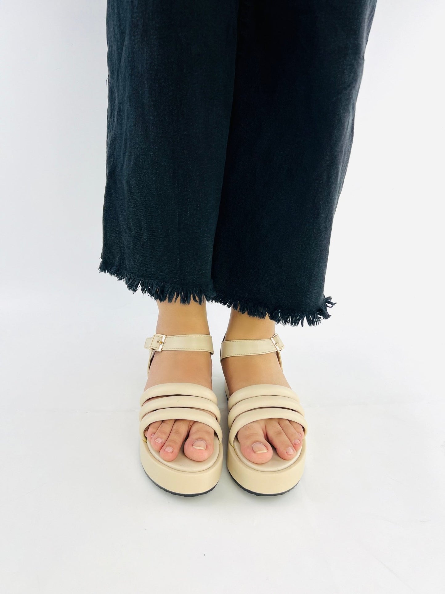 Beige Wedge (11027) - Spunkz