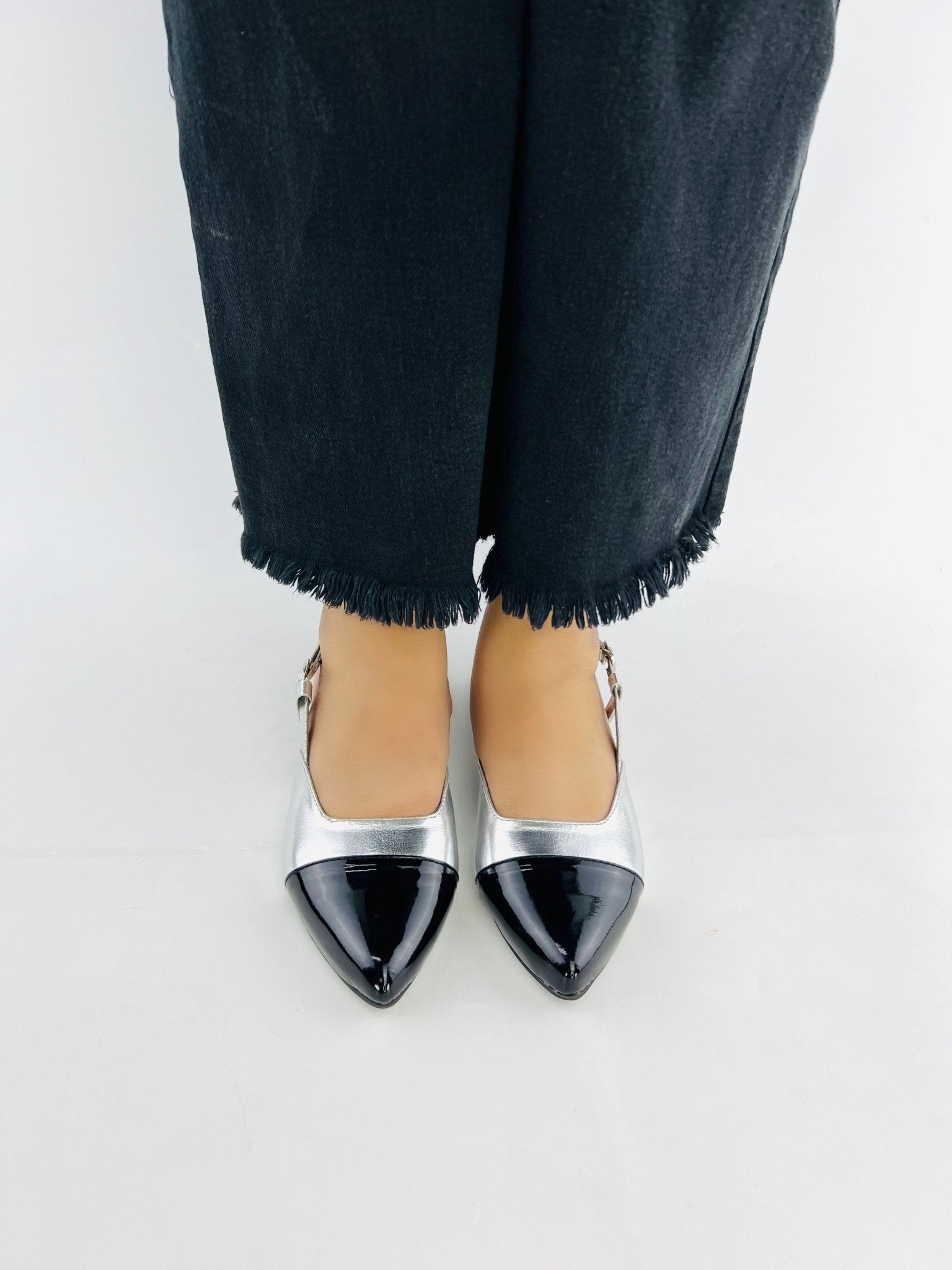 Silver Ballet Pumps (11001) - Spunkz