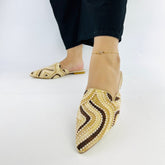 Beige Mules (11040) - Spunkz
