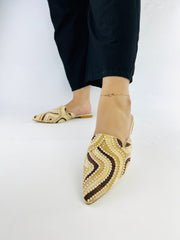 Beige Mules (11040) - Spunkz