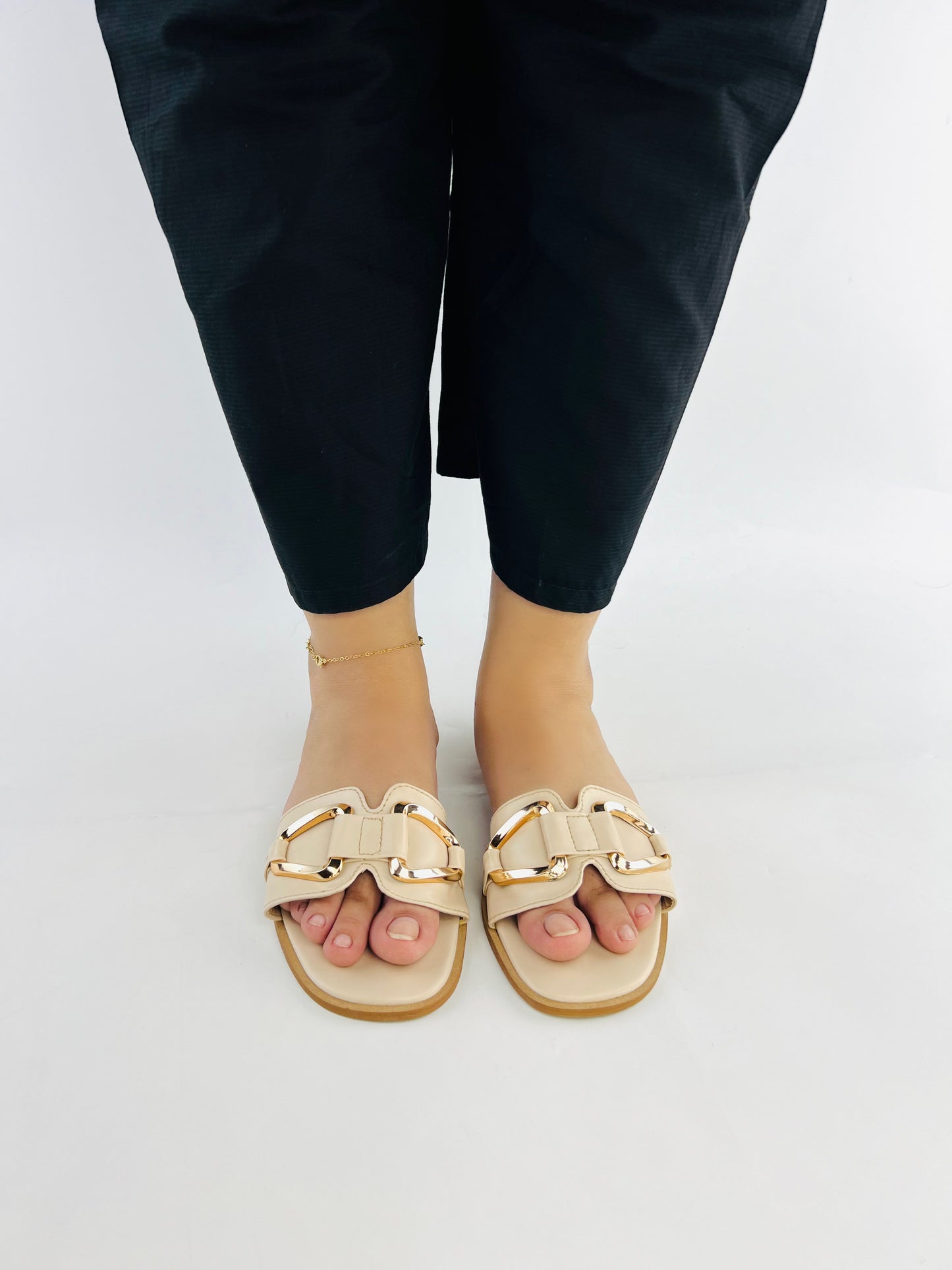 Spunkz Beige Casual Slippers for Women-11080