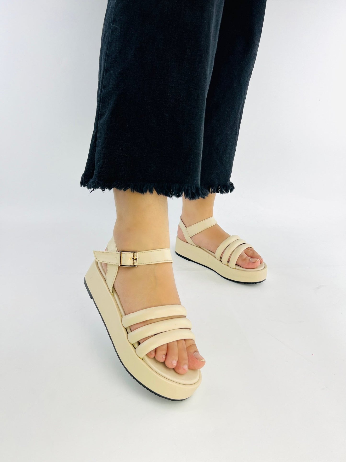 Beige Wedge (11027) - Spunkz