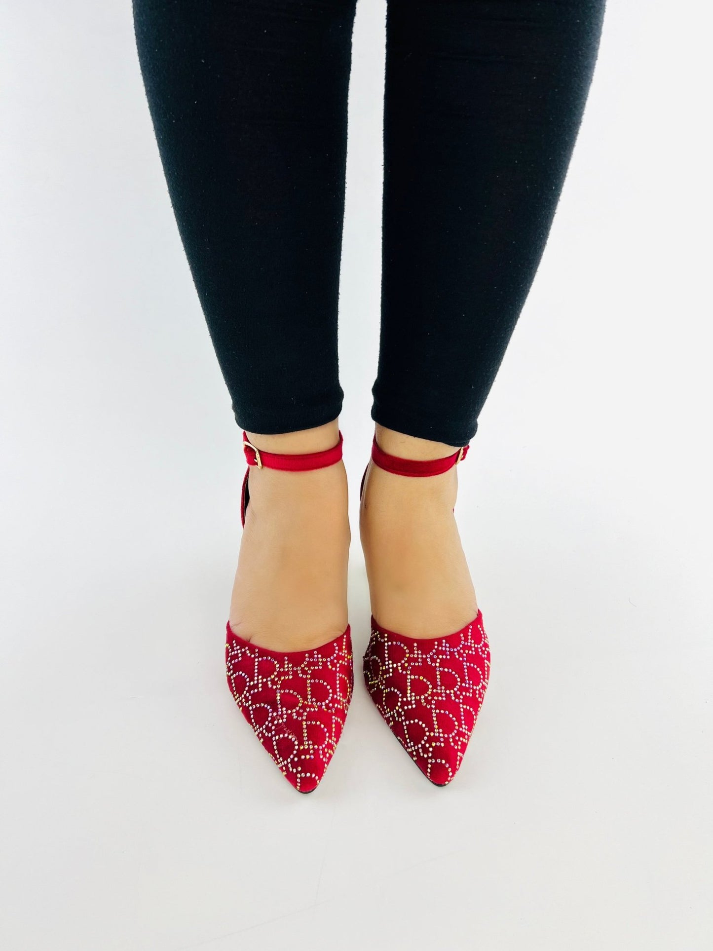 Maroon Diamond Heels - Spunkz