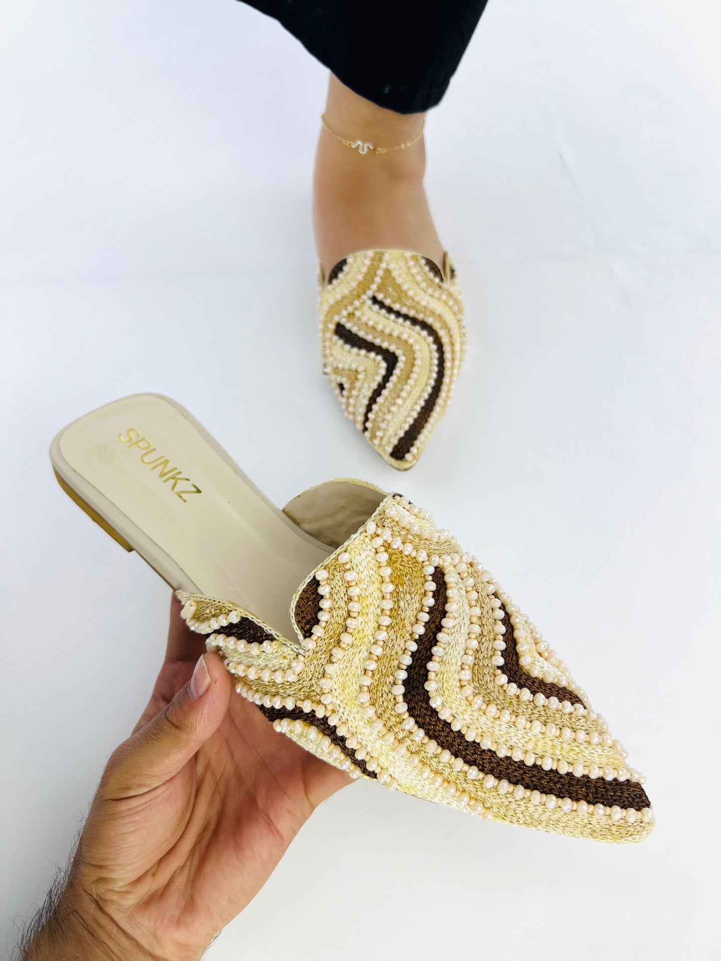 Beige Mules (11040)