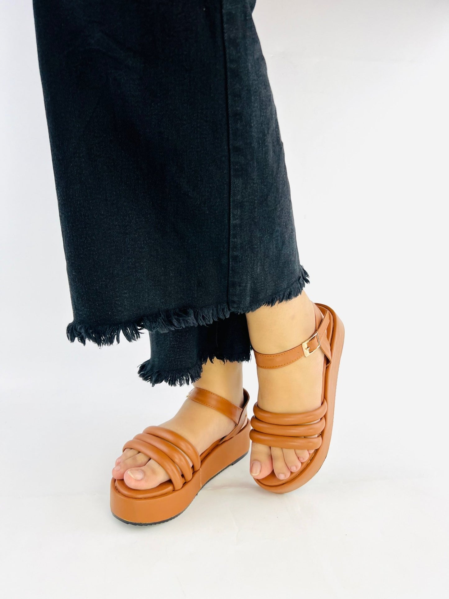 Suede Wedge Brown (11027) - Spunkz