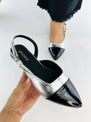 Silver Ballet Pumps (11001) - Spunkz