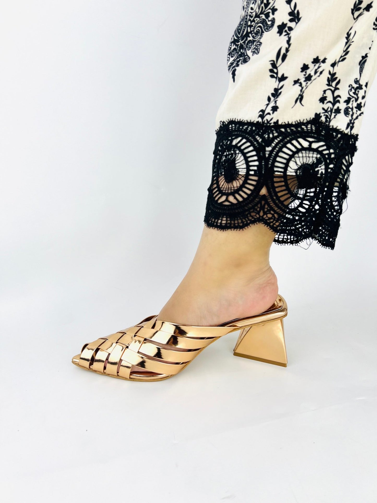 Alfie Rose Gold Sandals (11051) - Spunkz