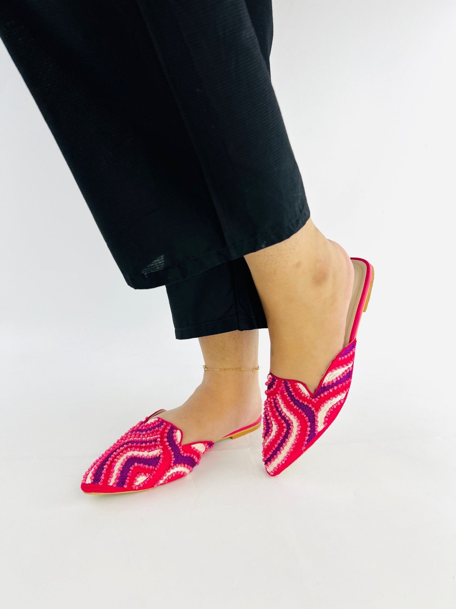 Pink Mules (11040) - Spunkz