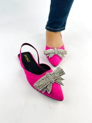 Rhinestone Pink Mules (12000) - Spunkz