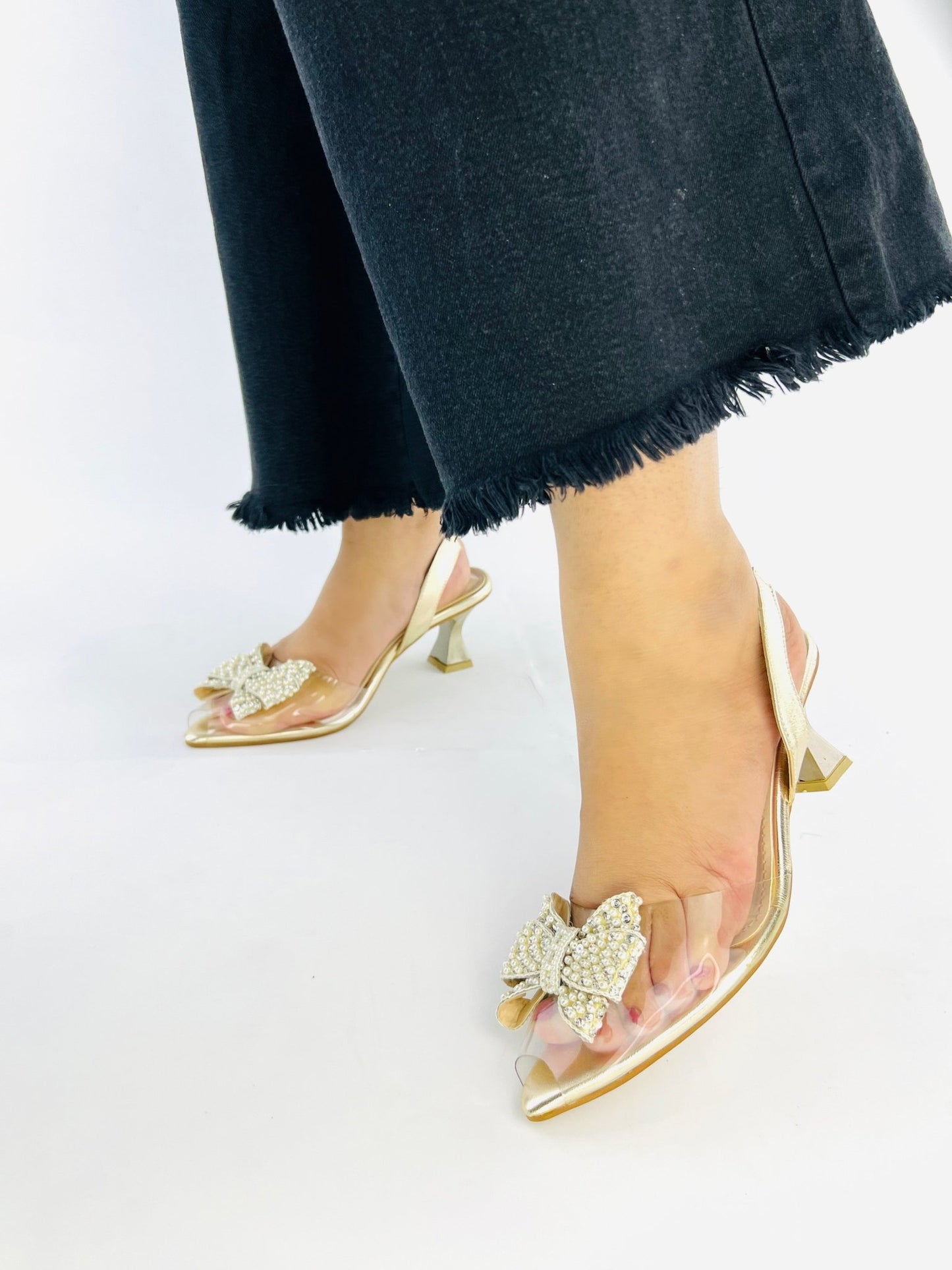 Cinderella Bow Heel (11036) - Spunkz