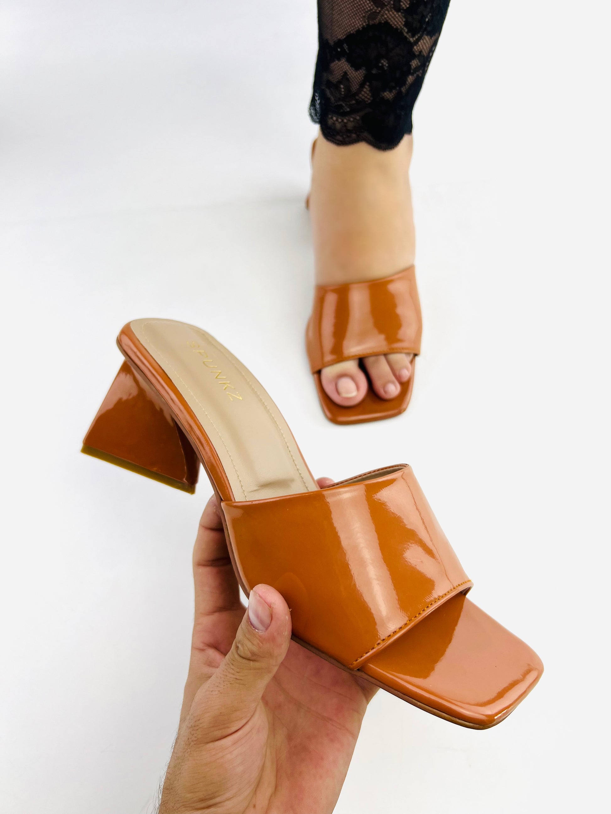 Peach Slip-On Sandals - Spunkz