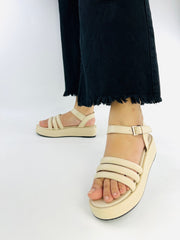 Beige Wedge (11027) - Spunkz
