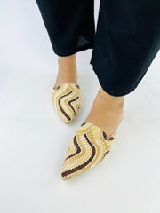 Beige Mules (11040) - Spunkz