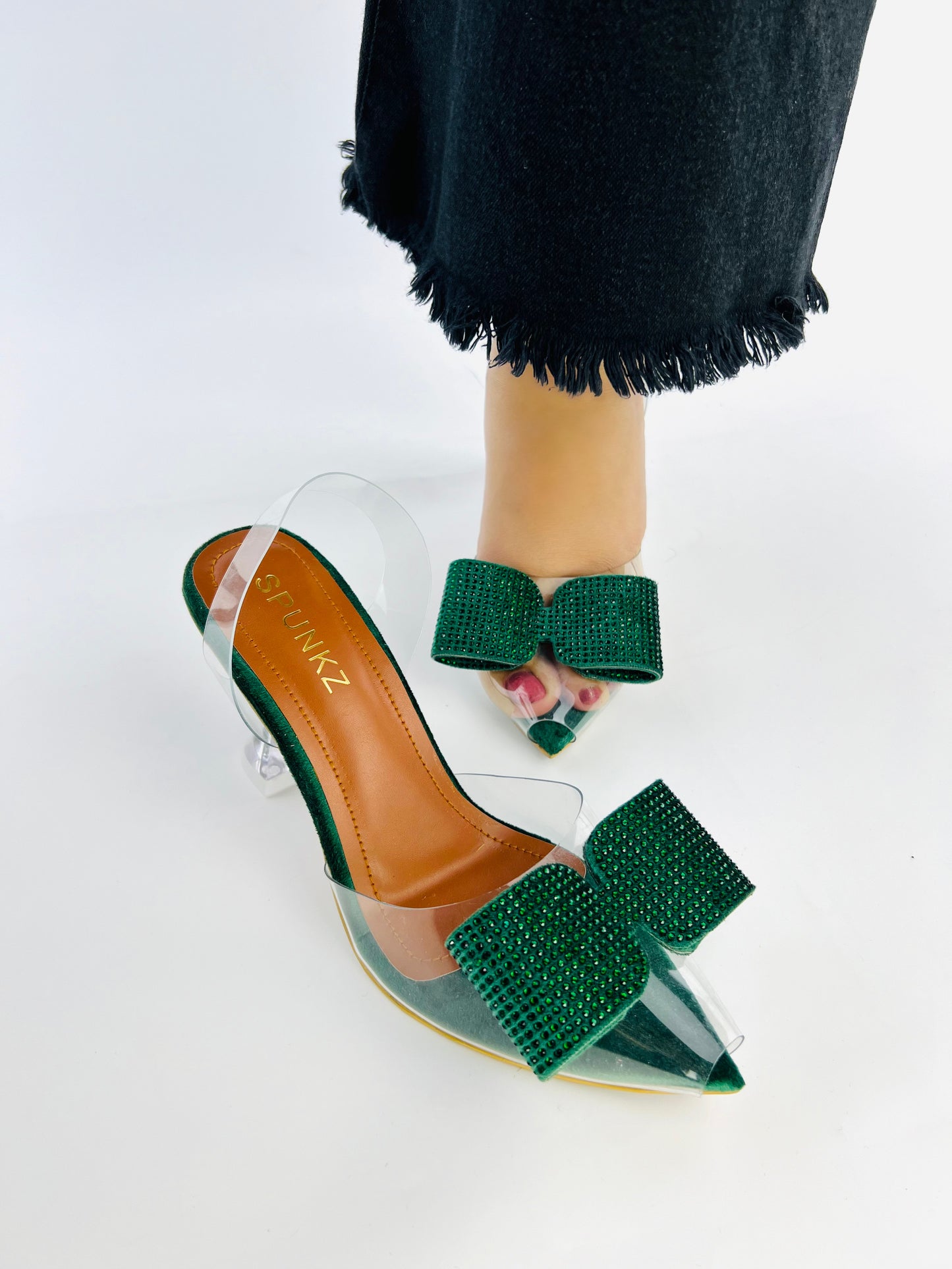 Romeo Green Cinderella Shoes (11085) - Spunkz