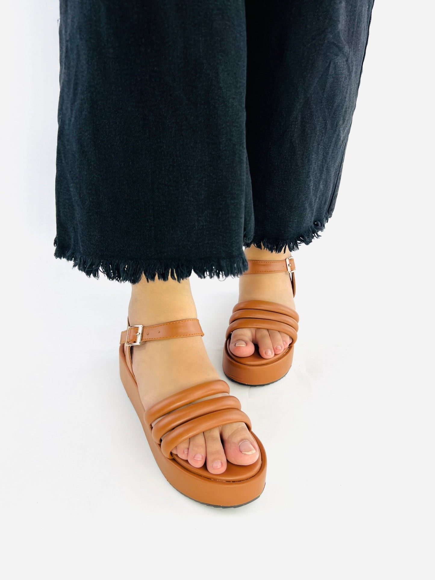 Suede Wedge Brown (11027) - Spunkz