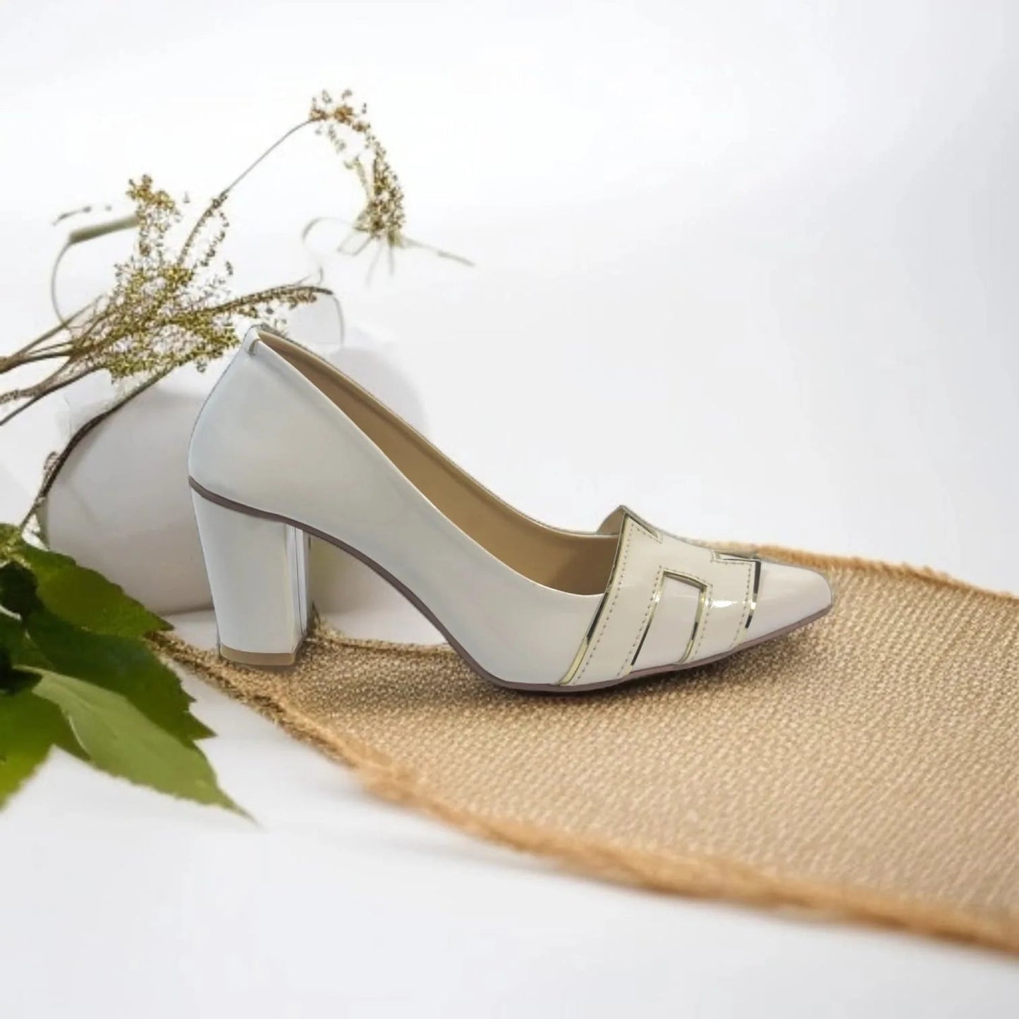 H-Style Court Shoes (White)