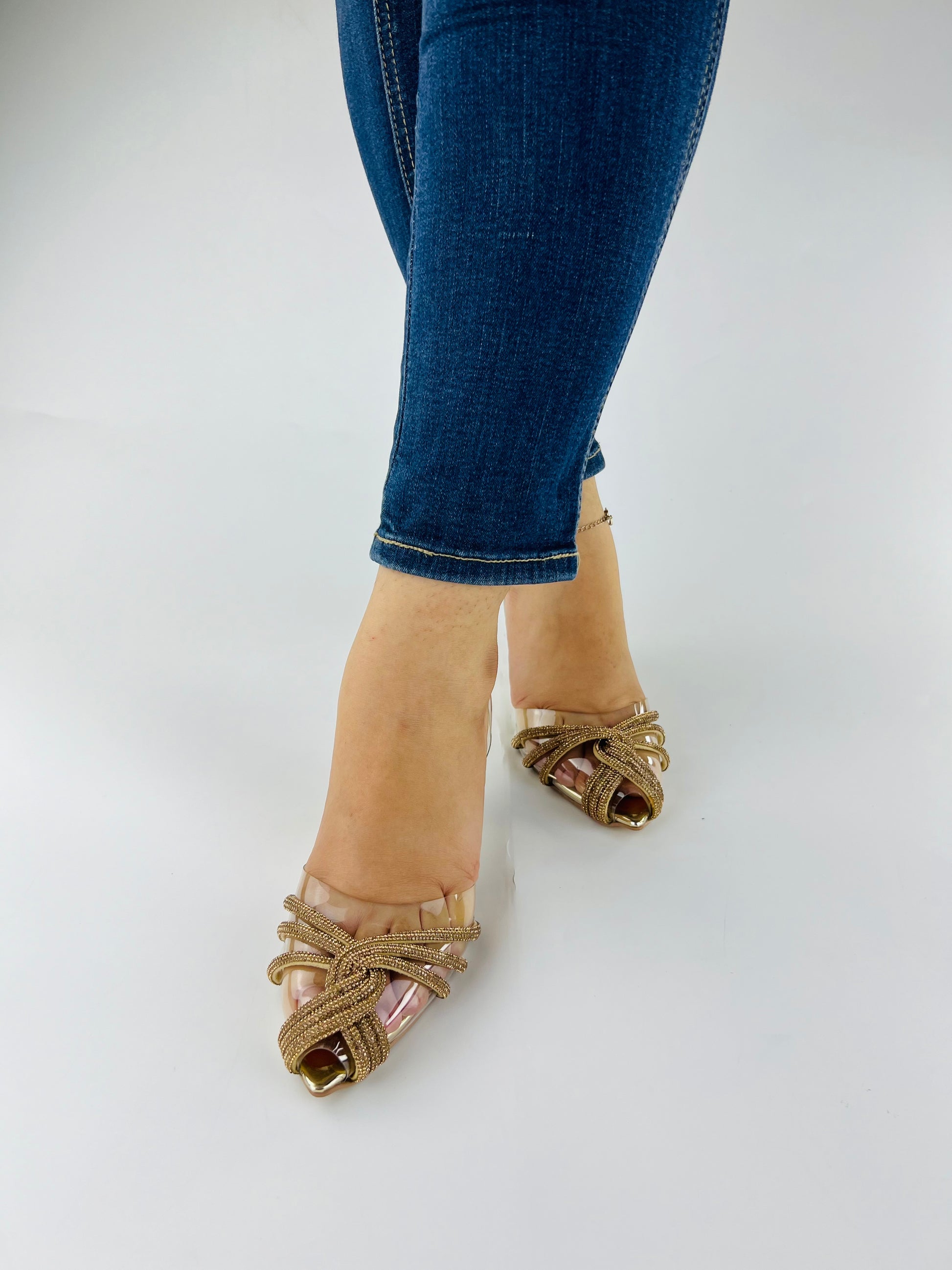 Diva Gold Cinderella Shoes - Spunkz