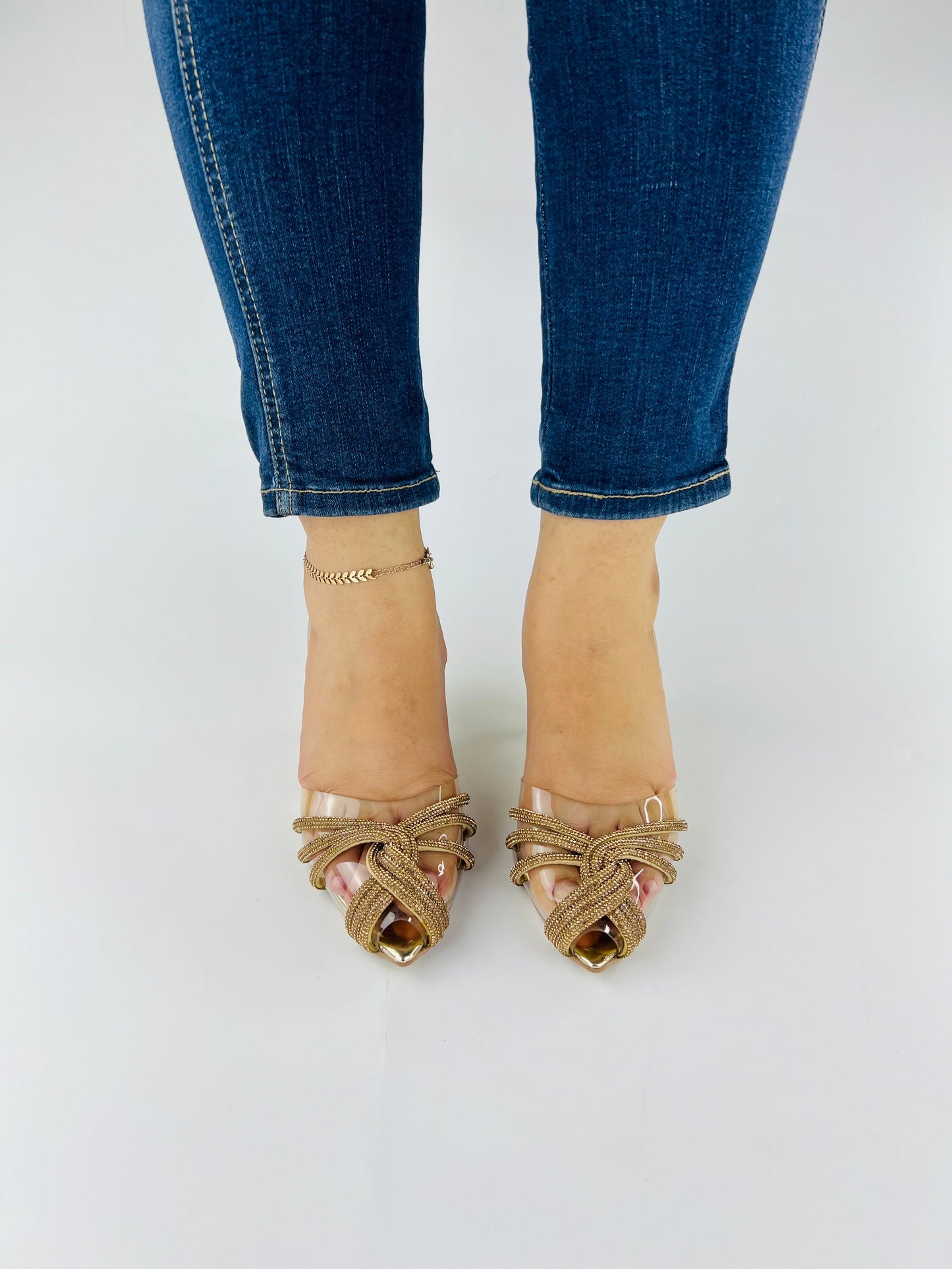 Diva Gold Cinderella Shoes - Spunkz