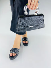 Chain Wedge Black (11041) - Spunkz