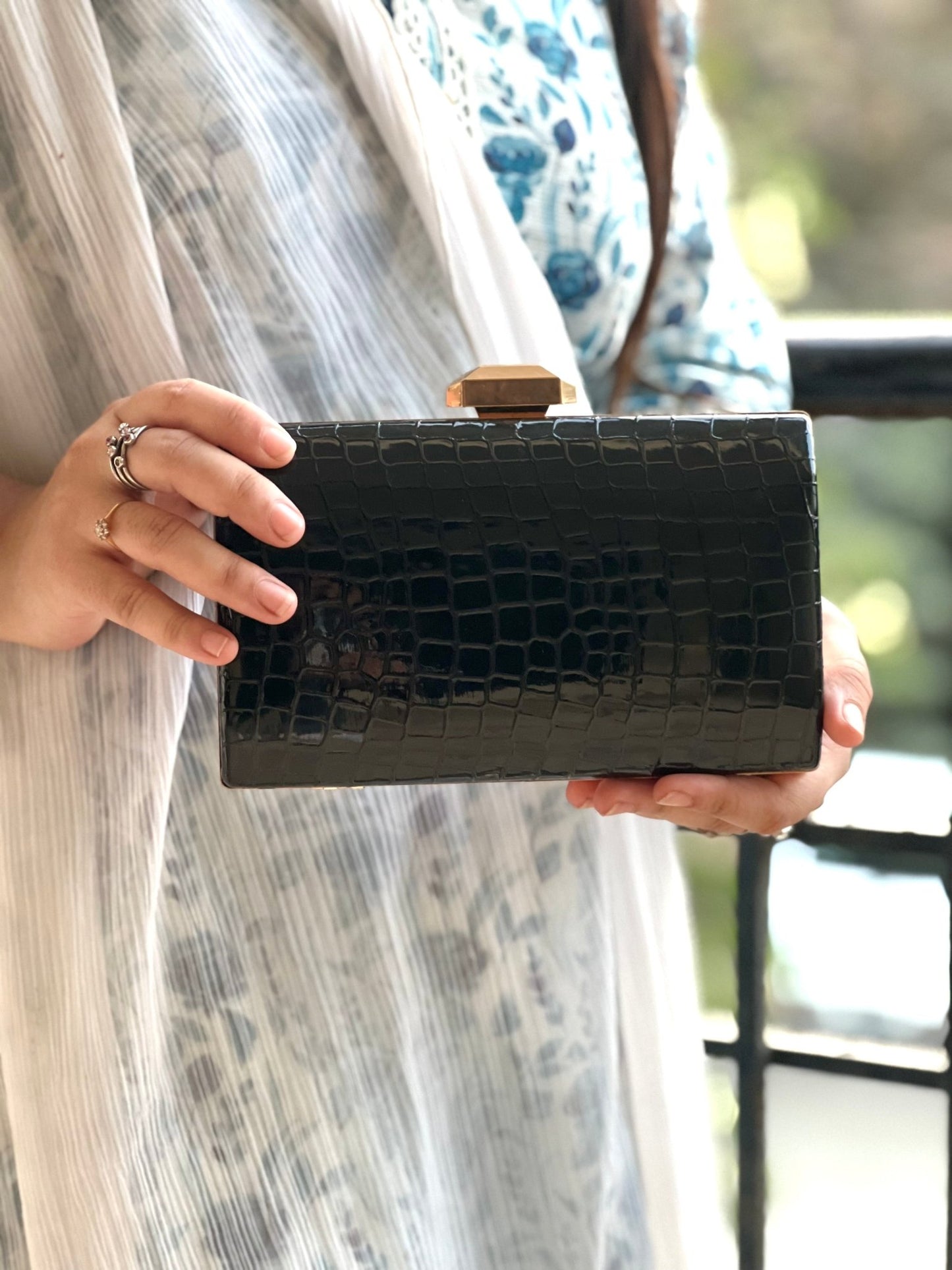 Black Clutch Purse - Spunkz