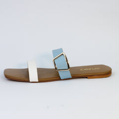 Two Tone Blue Flat Slides - Spunkz