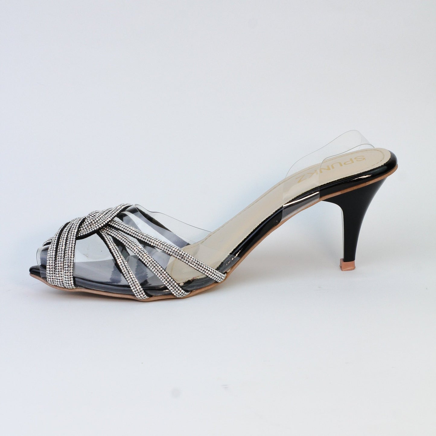 Diva Black Kitten Heels - Spunkz