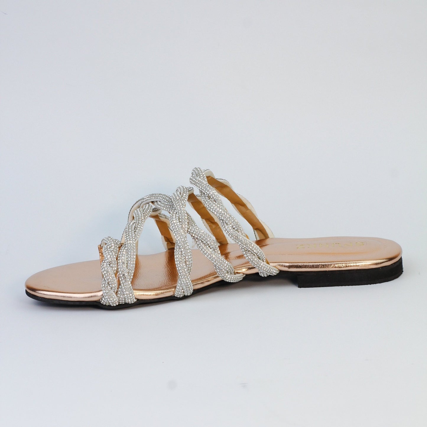 Gini Gold Flat Silppers (11032) - Spunkz