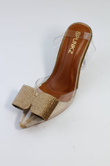 Romeo Gold Cinderella Heels Shoes (11085) - Spunkz