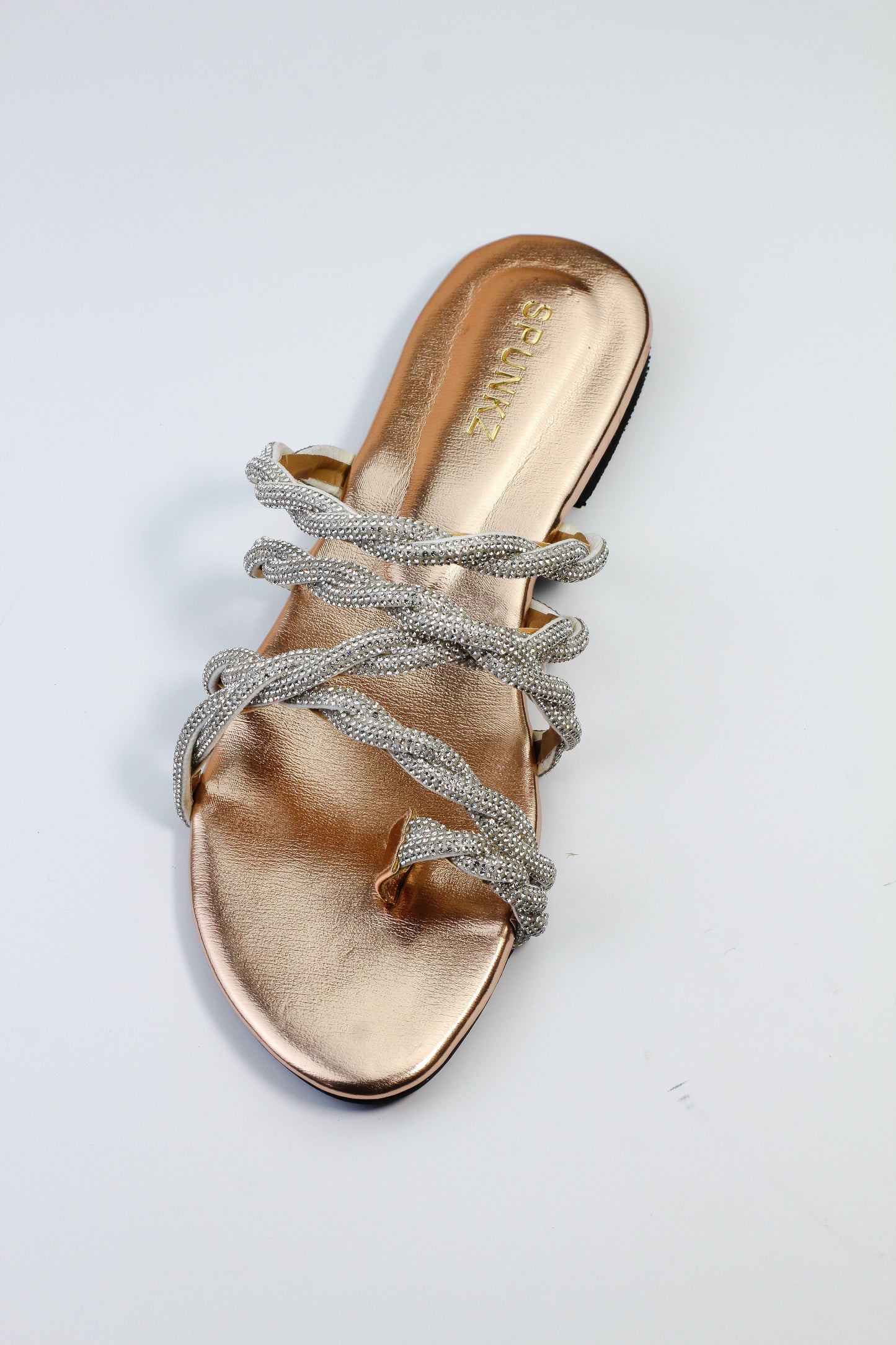 Gini Gold Flat Silppers (11032) - Spunkz