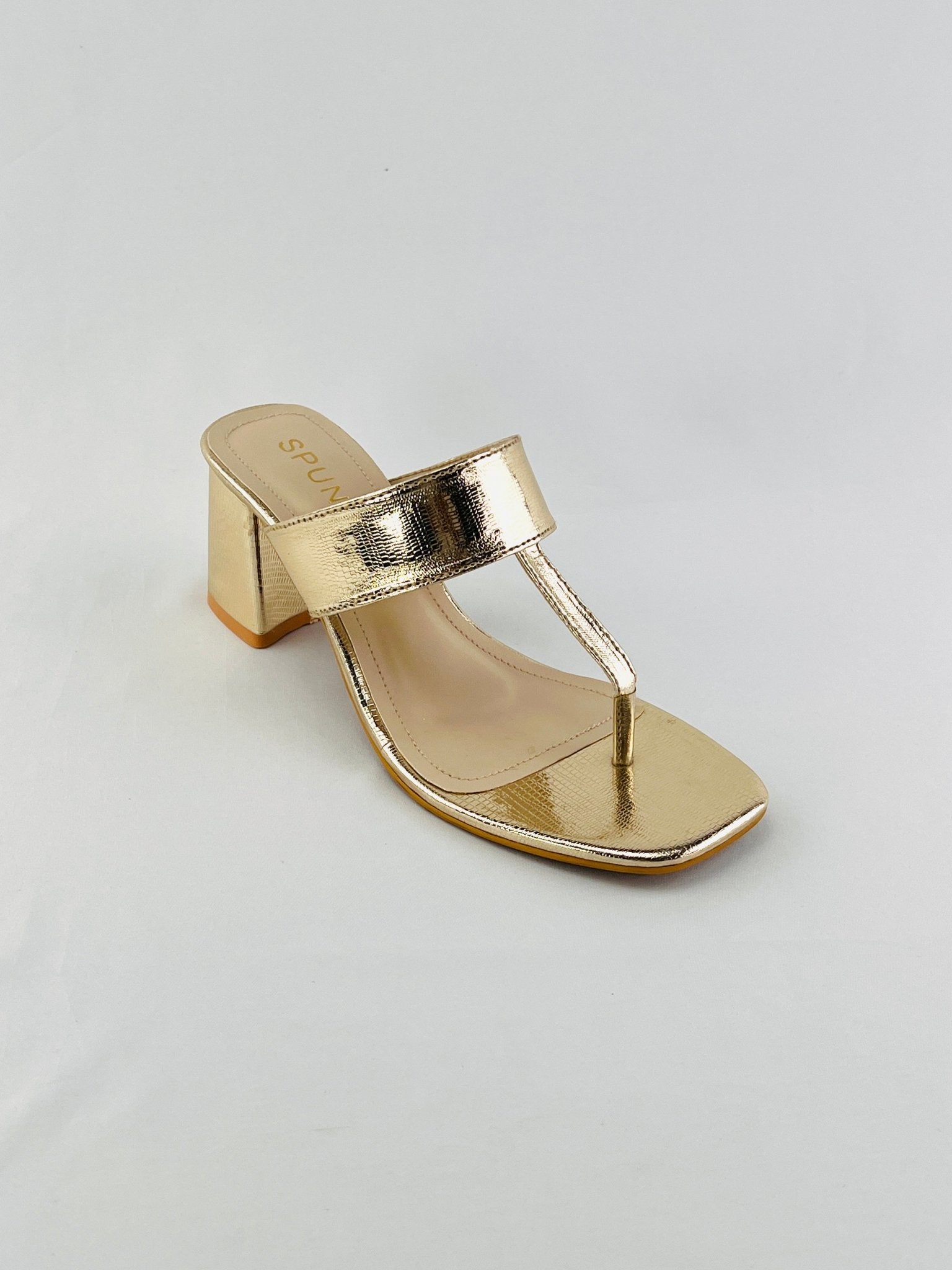 Block Heel Sandals - Spunkz