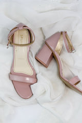 Liza Pink Heel Sandals (11031) - Spunkz