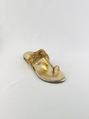 kolhapuri chappal (Golden) - Spunkz
