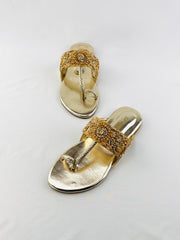 kolhapuri chappal (Golden) - Spunkz