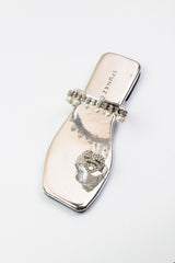 Zoe Silver Slip on Flats (11072) - Spunkz