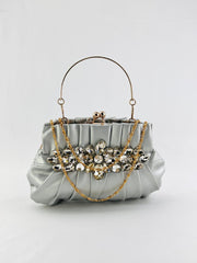 Rhinestone Clutch Bag - Spunkz