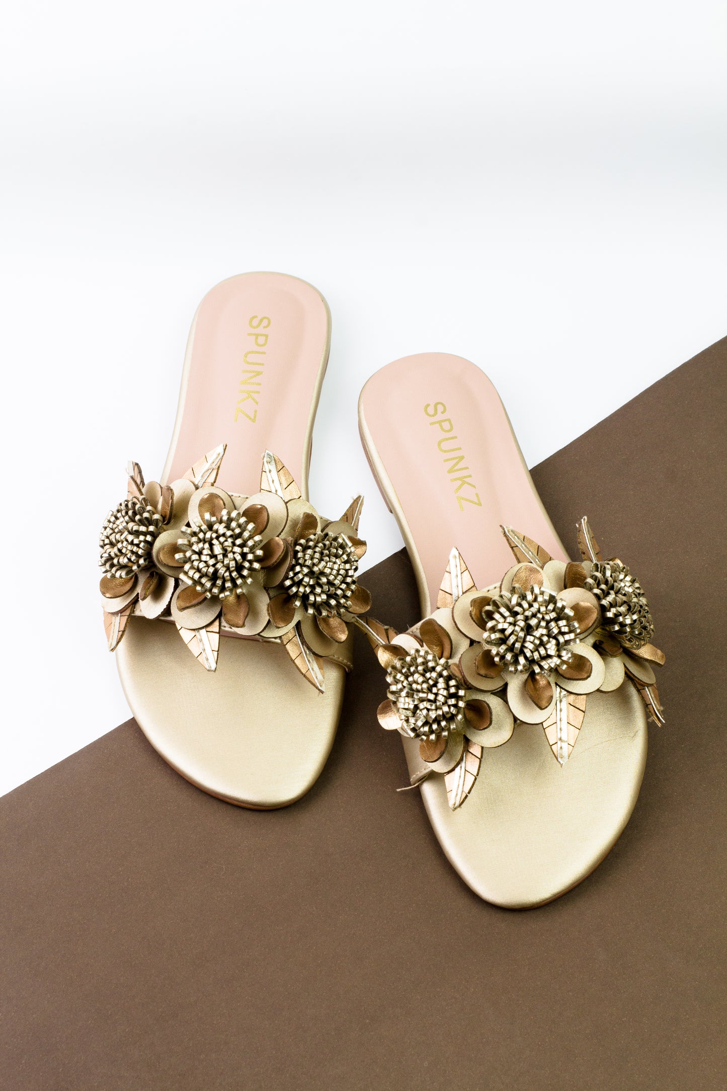Lilico Beige Flat Sandals (11060) - Spunkz