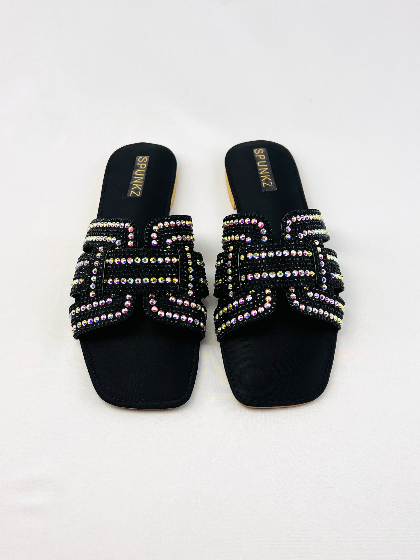 Rhinestone Straps Black