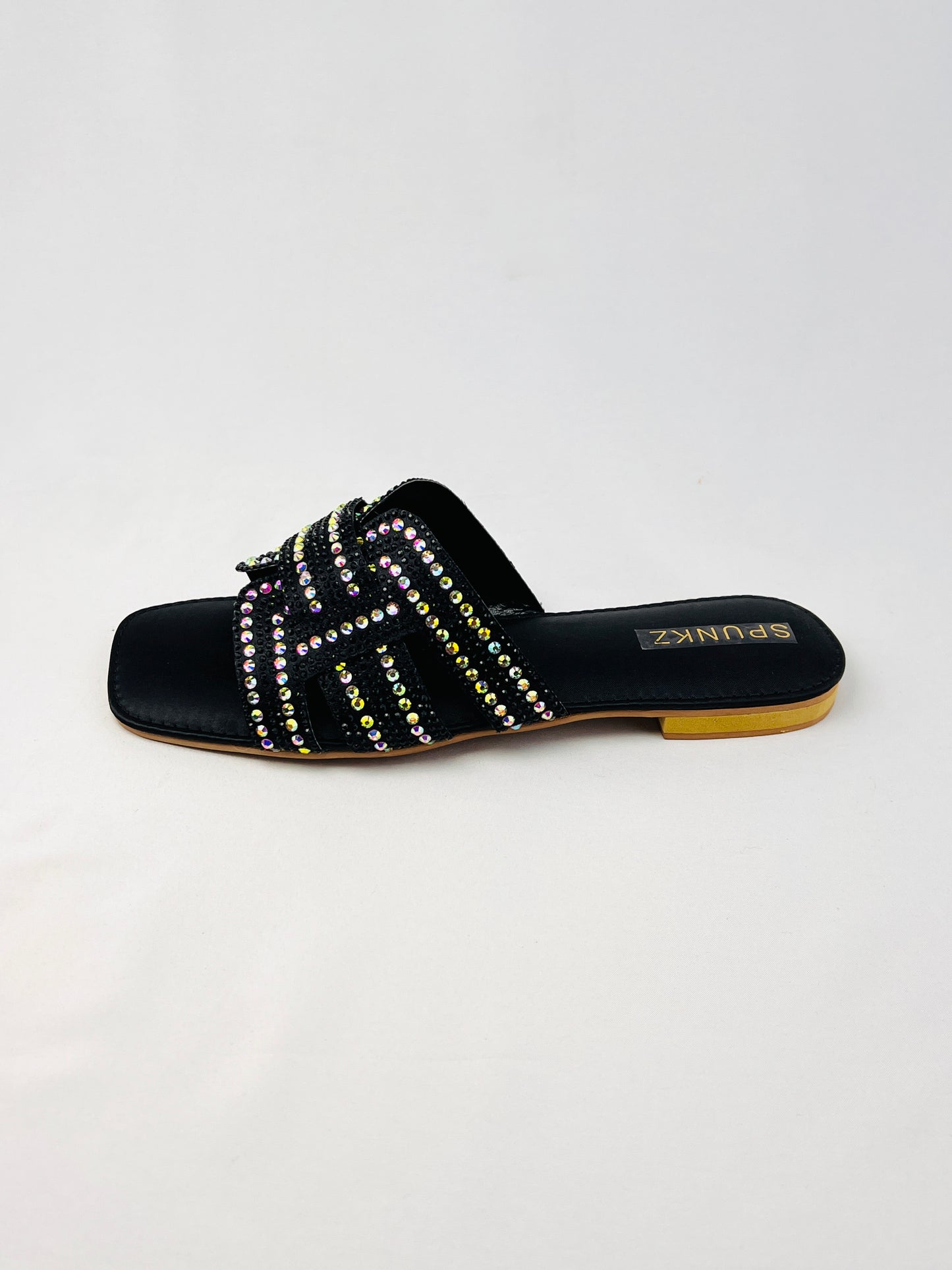 Rhinestone Straps Black