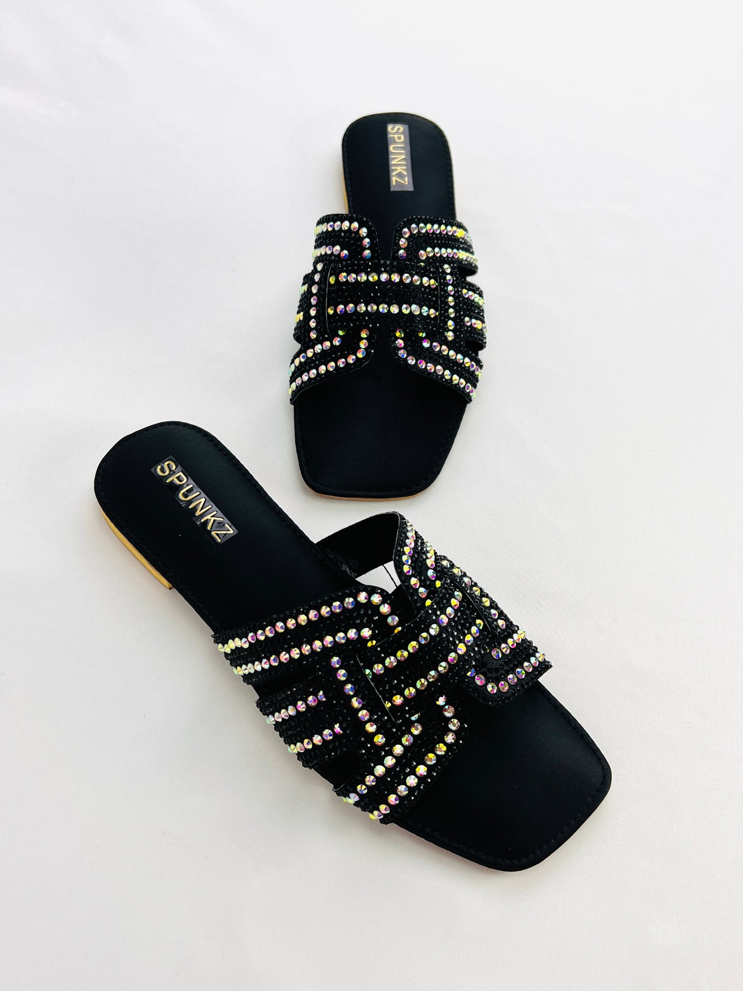 Rhinestone Straps Black