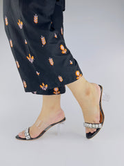 Crystal Heels Black (11019) - Spunkz