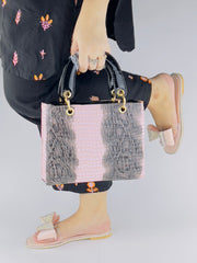 Leather Pattern Handbag - Spunkz