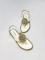 Flat T-Strap Thong Sandals