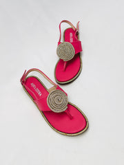 Flat T-Strap Thong Sandals