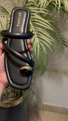 Black Slip on Slides