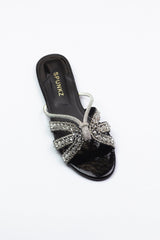 Kali Black Slippers (11037) - Spunkz