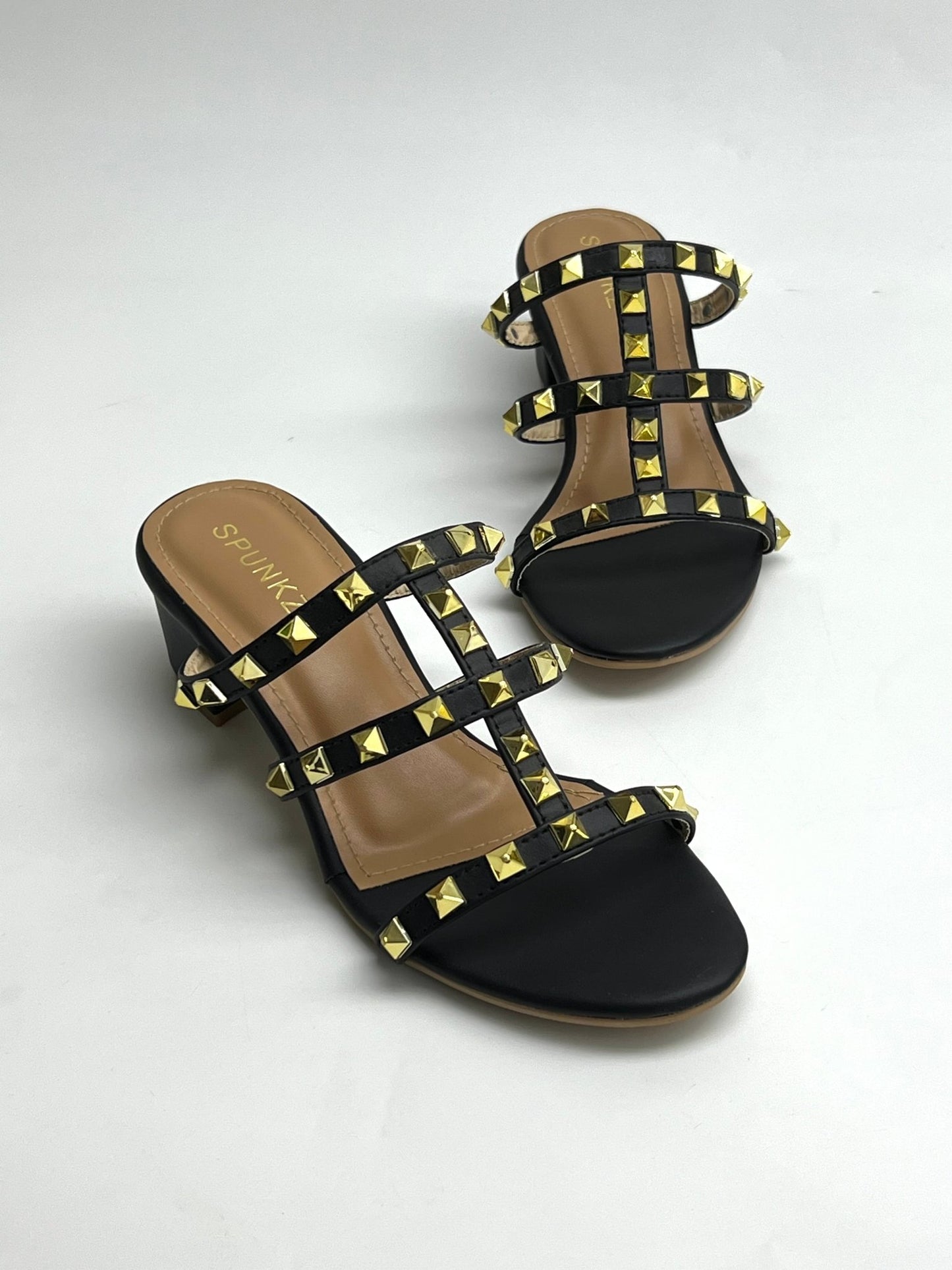 Rockstud Sandal Black - Spunkz
