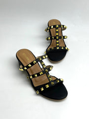 Rockstud Sandal Black - Spunkz