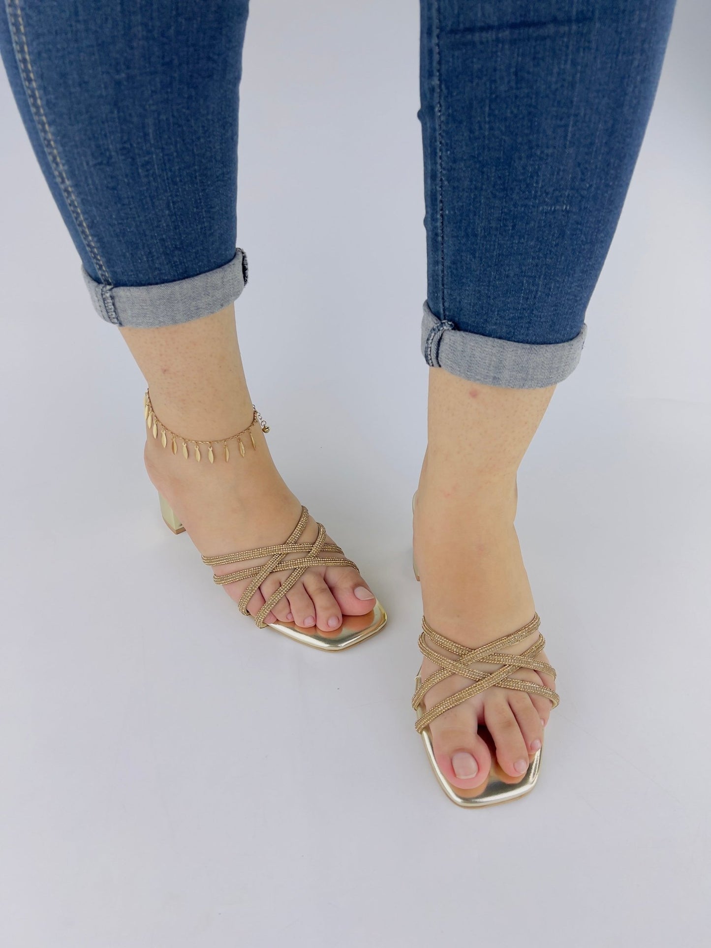 Alba Gold Sandals (11052) - Spunkz