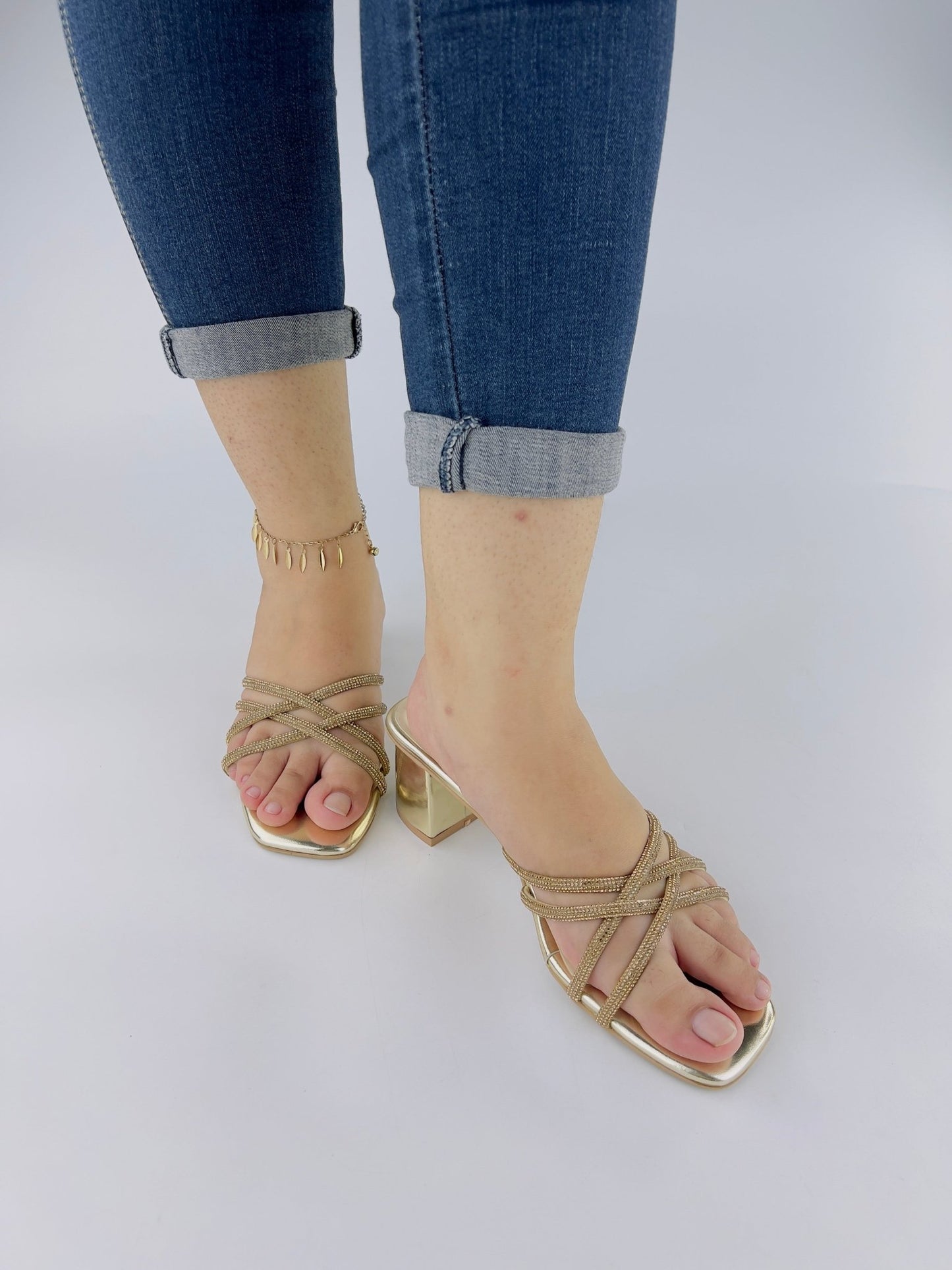 Alba Gold Sandals (11052) - Spunkz