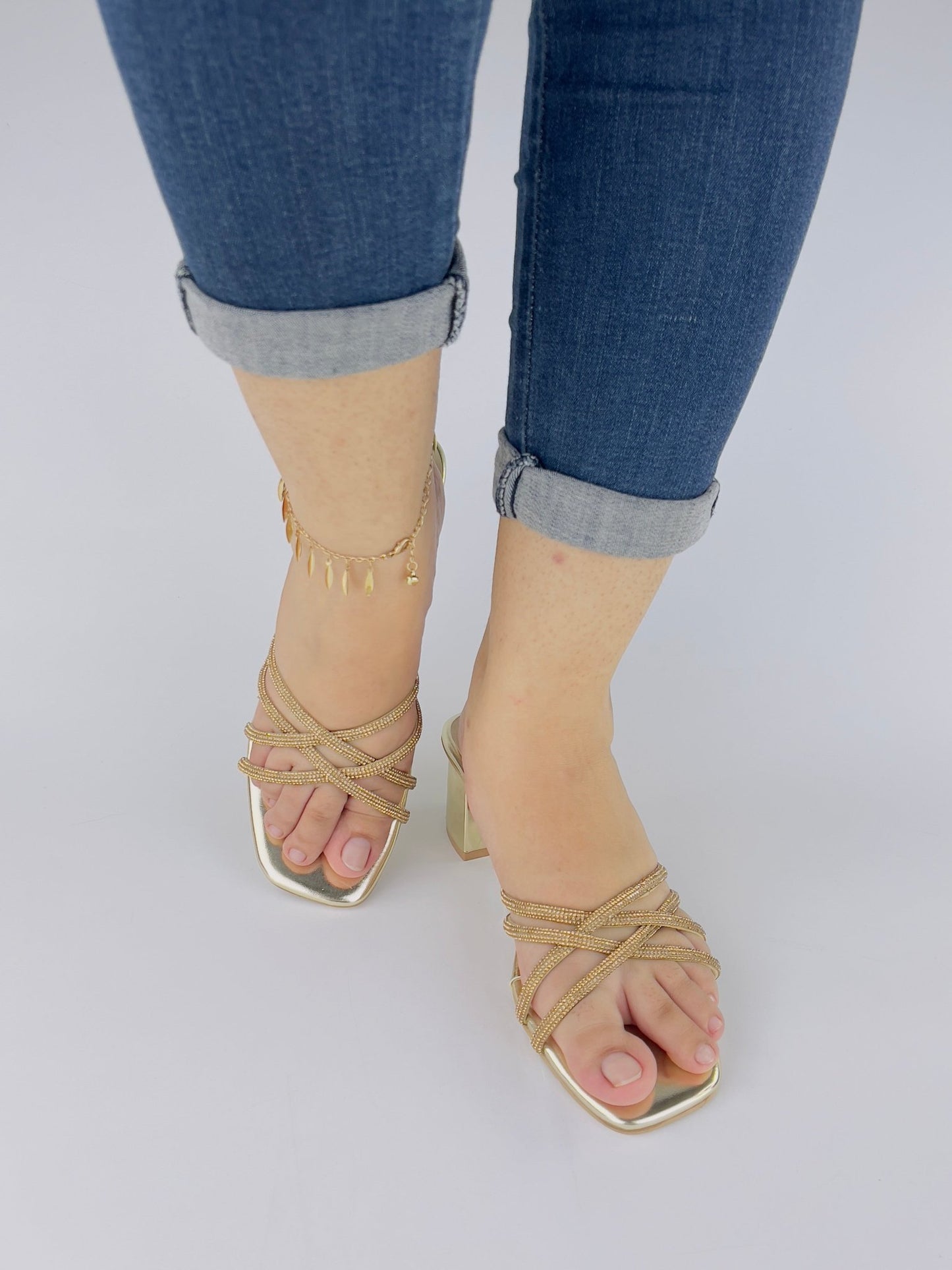 Alba Gold Sandals (11052) - Spunkz